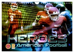 Cover-Bild zum Titel 'HEROES - American Football (Wandkalender 2026 DIN A4 quer), CALVENDO Monatskalender' von 'Renate Bleicher'