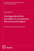 Cover-Bild zum Titel 'Gleichgeschlechtliche Sexualität im europäischen Menschenrechtsregime' von 'Navin Mienert'