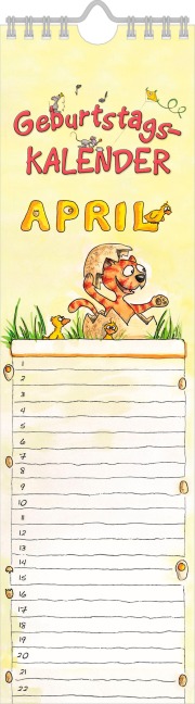Geburtstagskalender Mini Cartoon - 