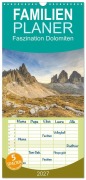Cover-Bild zum Titel 'Familienplaner 2027 - Faszination Dolomiten mit 5 Spalten (Wandkalender, 21 x 45 cm) CALVENDO' von 'Michael Valjak'