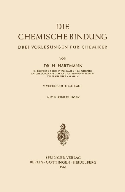 Die Chemische Bindung - Hermann Hartmann