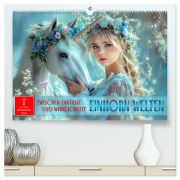 Cover-Bild zum Titel 'Einhorn-Welten - zwischen Fantasie und Wirklichkeit (hochwertiger Premium Wandkalender 2026 DIN A2 quer), Kunstdruck in Hochglanz' von 'Peter Roder'