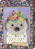 Funny Hedgehog, Floral Friends Puzzle 500 Teile - Mia Charro