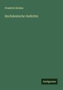 Cover-Bild zum Titel 'Hochdeutsche Gedichte' von 'Friedrich Stoltze'