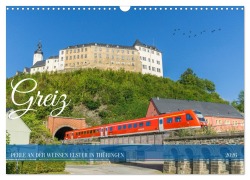 Cover-Bild zum Titel 'Greiz - Perle an der weißen Elster in Thüringen (Wandkalender 2026 DIN A3 quer), CALVENDO Monatskalender' von 'Kerstin Waurick'