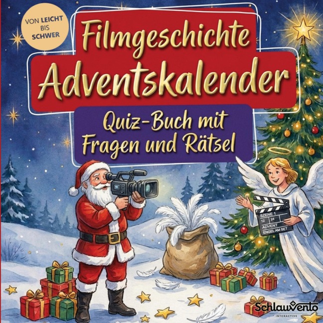 Filmgeschichte-Adventskalender: Quiz-Buch mit Fragen und Rätsel - Schlauvento Interactive