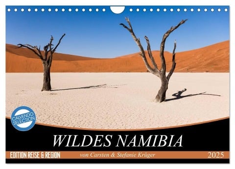 Wildes Namibia (Wandkalender 2025 DIN A4 quer), CALVENDO Monatskalender - Carsten Stefanie Krüger