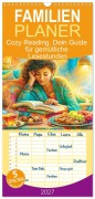 Cover-Bild zum Titel 'Familienplaner 2027 - Cozy Reading. Dein Guide für gemütliche Lesestunden mit 5 Spalten (Wandkalender, 21 x 45 cm) CALVENDO' von 'Rose Hurley'