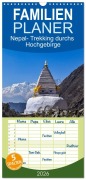 Familienplaner 2026 - Nepal- Trekking durchs Hochgebirge mit 5 Spalten (Wandkalender, 21 x 45 cm) CALVENDO - Holger Weigelt