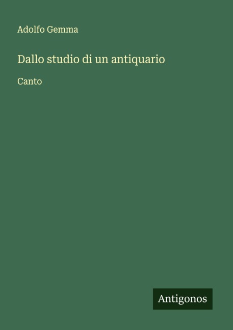 Dallo studio di un antiquario - Adolfo Gemma