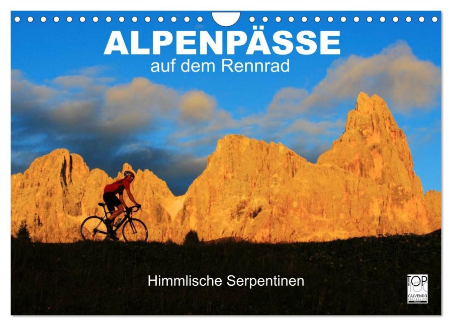 Alpenpässe auf dem Rennrad "Himmlische Serpentinen" (Wandkalender 2026 DIN A4 quer), CALVENDO Monatskalender - Matthias Rotter