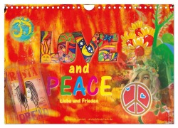 Cover-Bild zum Titel 'Love and Peace Liebe und Frieden (Wandkalender 2026 DIN A4 quer), CALVENDO Monatskalender' von 'Gabriele Gerner'