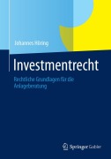 Cover-Bild zum Titel 'Investmentrecht' von 'Johannes Höring'