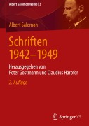 Cover-Bild zum Titel 'Schriften 1942-1949' von 'Albert Salomon'