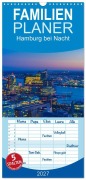 Cover-Bild zum Titel 'Familienplaner 2027 - Hamburg bei Nacht mit 5 Spalten (Wandkalender, 21 x 45 cm) CALVENDO' von 'Dirk Peddinghaus'