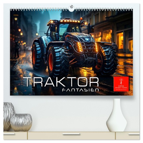 Traktor Fantasien (hochwertiger Premium Wandkalender 2025 DIN A2 quer), Kunstdruck in Hochglanz - Peter Roder