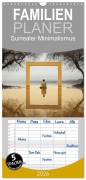 Familienplaner 2026 - Surrealer Minimalismus mit 5 Spalten (Wandkalender, 21 x 45 cm) CALVENDO - Cathrin Illgen