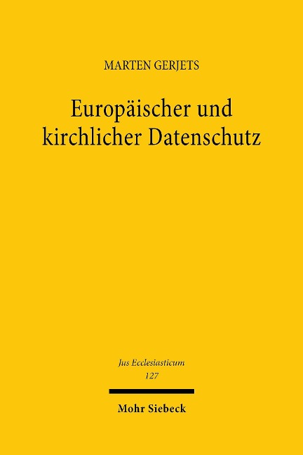 Europäischer und kirchlicher Datenschutz - Marten Gerjets