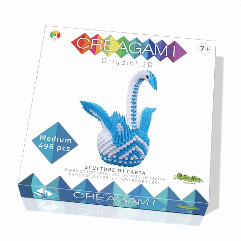 CREAGAMI - Origami 3D Schwan 496 Teile - 