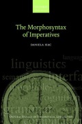Cover-Bild zum Titel 'The Morphosyntax of Imperatives' von 'Daniela Isac'