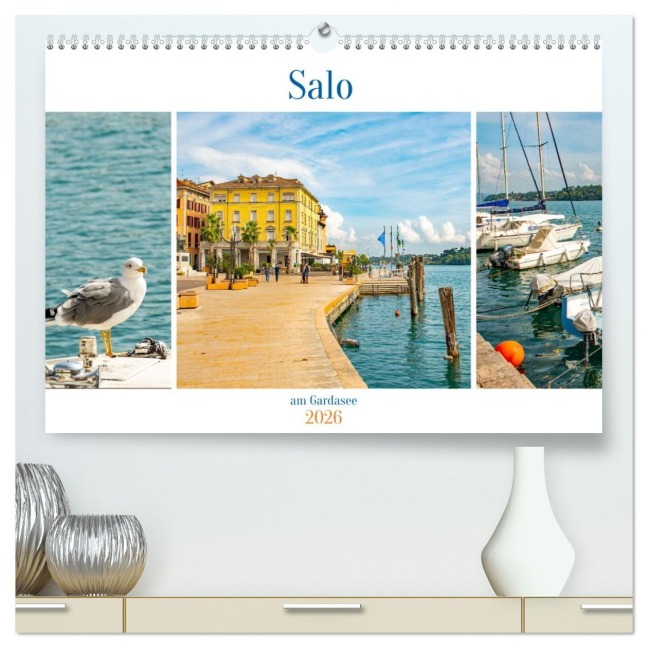 Salo am Gardasee (hochwertiger Premium Wandkalender 2026 DIN A2 quer), Kunstdruck in Hochglanz - Nina Schwarze