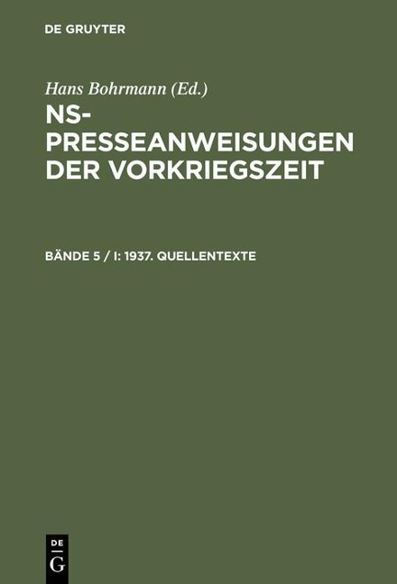 1937. Quellentexte - 