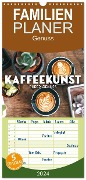Familienplaner 2024 - Kaffeekunst - Purer Genuss mit 5 Spalten (Wandkalender, 21 x 45 cm) CALVENDO - Sf Sf