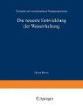 Cover-Bild zum Titel 'Die neueste Entwicklung der Wasserhaltung. Versuche mit verschiedenen Pumpensystemen' von 'Baum Baum'