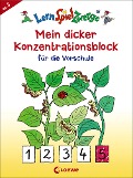 LernSpielZwerge - Mein dicker Konzentrationsblock für die Vorschule - 