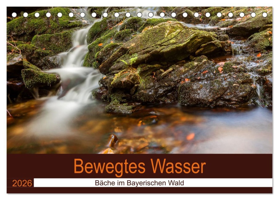 Bewegtes Wasser (Tischkalender 2026 DIN A5 quer), CALVENDO Monatskalender - Werner Baisch