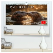 Cover-Bild zum Titel 'Fischotter - schlaue Jäger (hochwertiger Premium Wandkalender 2026 DIN A2 quer), Kunstdruck in Hochglanz' von 'Peter Roder'