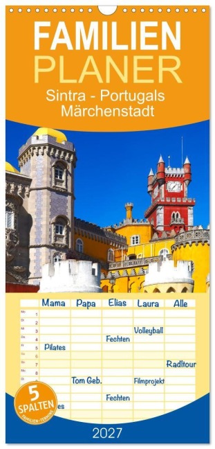 Familienplaner 2027 - Sintra - Portugals Märchenstadt mit 5 Spalten (Wandkalender, 21 x 45 cm) CALVENDO - Marion Meyer - Stimmungsbilder1
