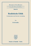 Cover-Bild zum Titel 'Realistische Ethik.' von 'Erich Kadlec'