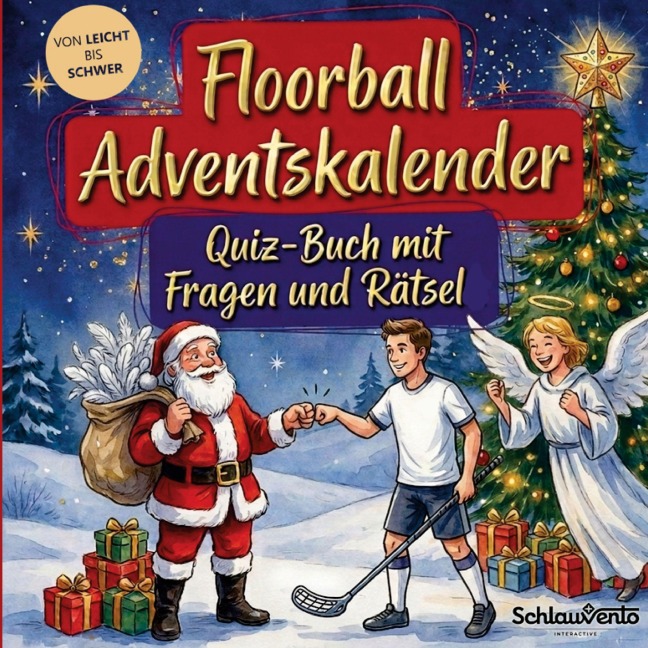 Floorball-Adventskalender: Quiz-Buch mit Fragen und Rätsel - Schlauvento Interactive