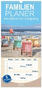 Familienplaner 2025 - Am Strand von Langeoog mit 5 Spalten (Wandkalender, 21 x 45 cm) CALVENDO - Dietmar Scherf