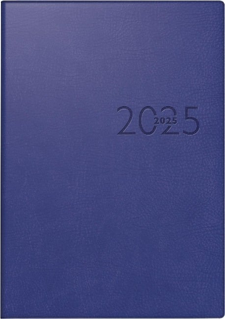 rido/idé 7023016305 Buchkalender Modell studioplan int. (2025)| 2 Seiten = 1 Woche| 168 × 240 mm| 160 Seiten| Kunstleder-Einband Prestige| blau - 