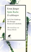 Cover-Bild zum Titel 'Späte Rache' von 'Ernst Jünger'