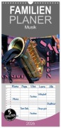 Cover-Bild zum Titel 'Familienplaner 2026 - SAXOPHON - on stage mit 5 Spalten (Wandkalender, 21 x 45 cm) CALVENDO' von 'Renate Bleicher'