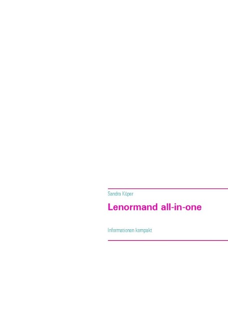 Lenormand all-in-one - Sandra Küper