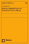 Cover-Bild zum Titel 'Business Judgment Rule und Insolvenzverwalterhaftung' von 'Sarah-Maria Resch'