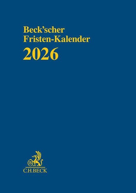 Beck'scher Fristen-Kalender 2026 - 