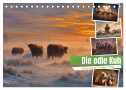 Cover-Bild zum Titel 'Die edle Kuh (Tischkalender 2027 DIN A5 quer), CALVENDO Monatskalender' von 'Steffen Gierok-Latniak'