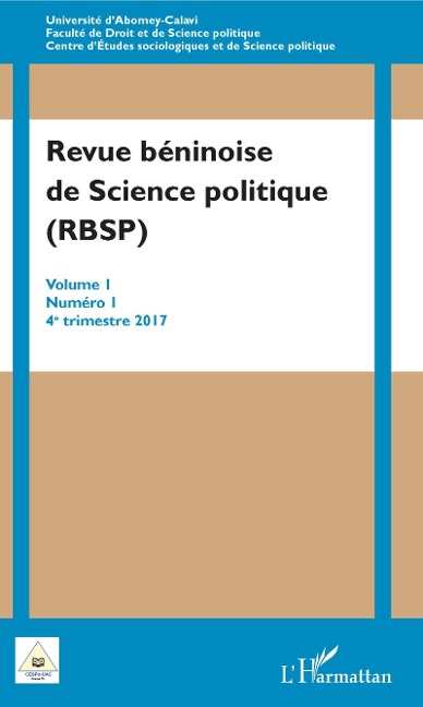 Revue béninoise de Science politique (RBSP) - Hygin Faust Kakai, Adolphe Dansou