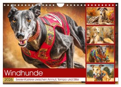 Windhunde. Seelenflüsterer zwischen Anmut, Tempo und Stille (Wandkalender 2026 DIN A4 quer), CALVENDO Monatskalender - Rose Hurley