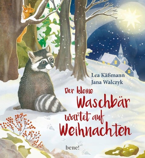 Der kleine Waschbär wartet auf Weihnachten - ein Bilderbuch für Kinder ab 2 Jahren - Lea Käßmann