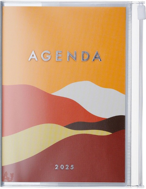 MARK'S 2024/2025 Taschenkalender A6 vertikal, Mountain // Orange - 