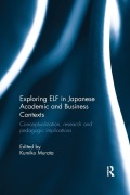 Cover-Bild zum Titel 'Exploring ELF in Japanese Academic and Business Contexts' von ''