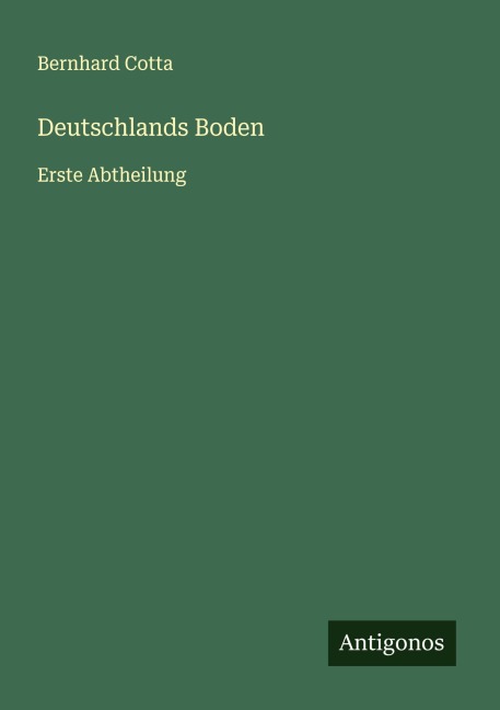 Deutschlands Boden - Bernhard Cotta