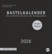 Cover-Bild zum Titel 'Premium-Bastelkalender schwarz mittel 2026' von ''