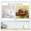 Relax einmal - Die Tierwelt macht es vor (hochwertiger Premium Wandkalender 2024 DIN A2 quer), Kunstdruck in Hochglanz - Liselotte Brunner-Klaus